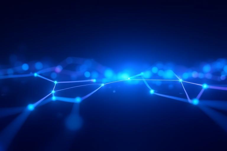 Abstract representation of communication and connection through technology.